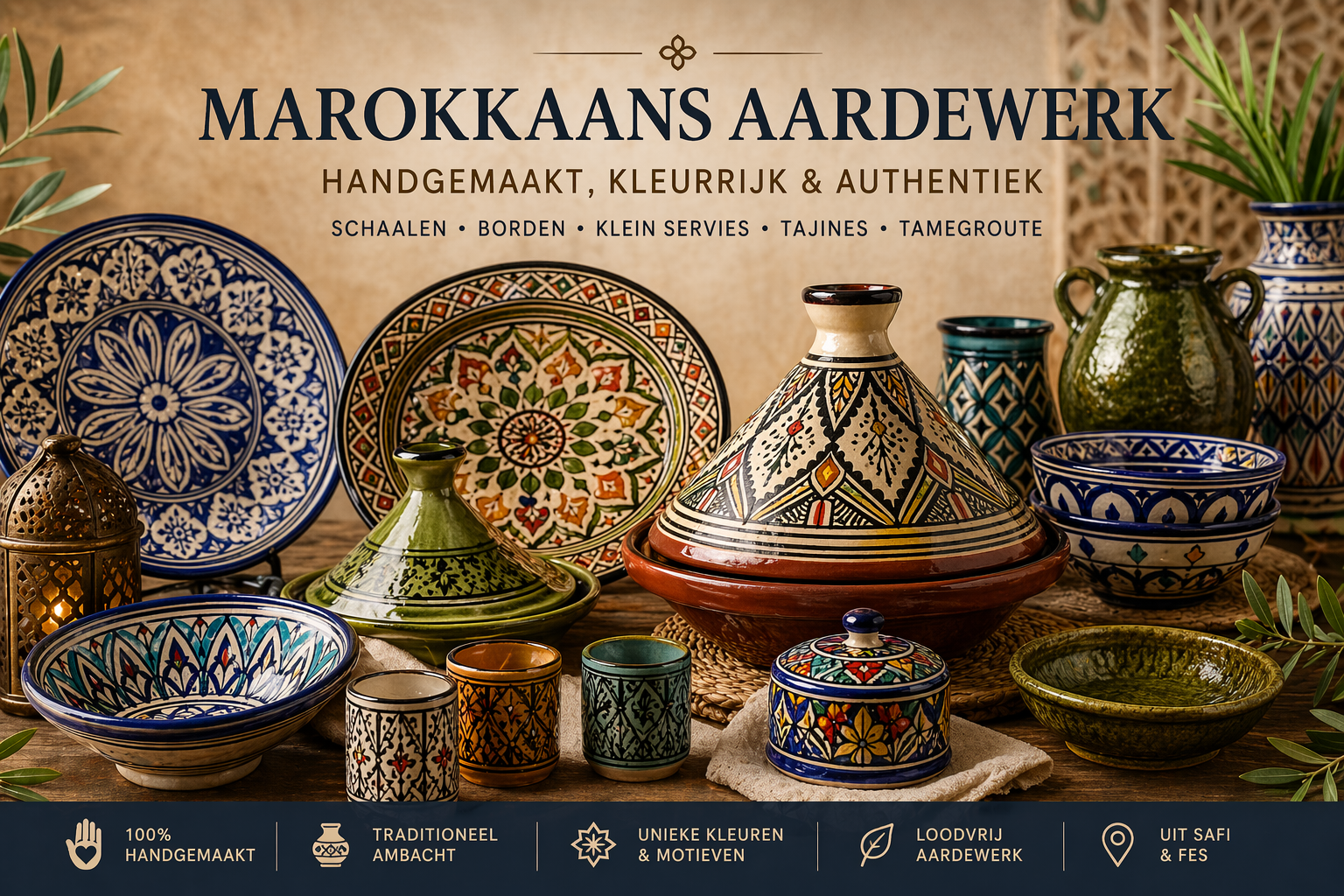 Marokkaans aardewerk: alles over handgemaakte schalen, borden, tajines en servies