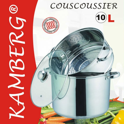 Couscous pan 3 in 1 Couscoussier - Roestvrij staal