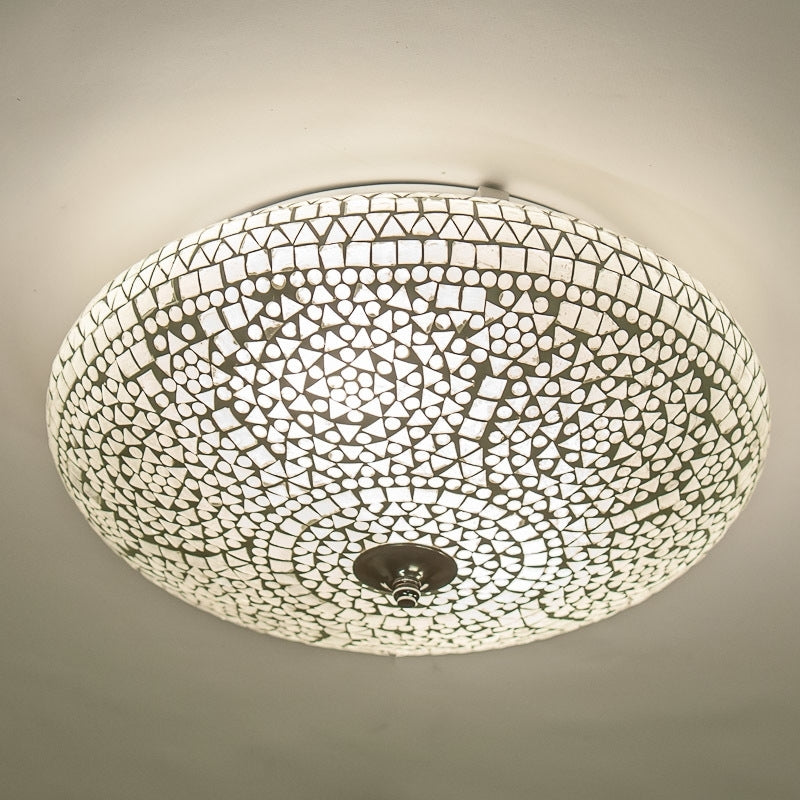 Oriental mosaic ceiling lamp - diameter 38