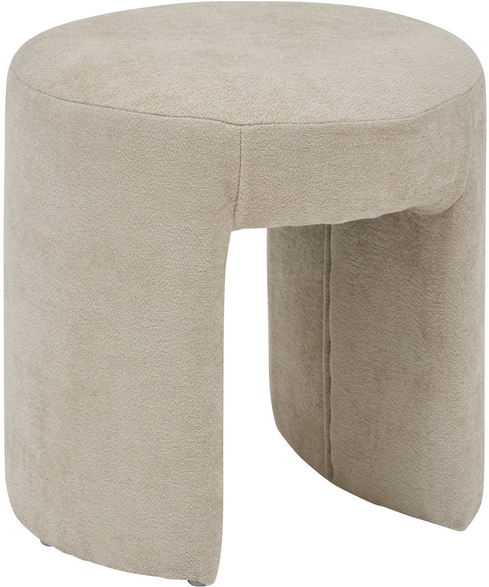 Pouf Atmosphera Jin - Ø38 cm - Beige