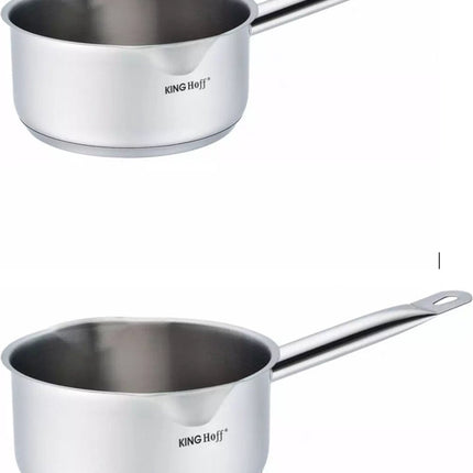 2 x Kinghoff steelpan Ø14 cm en Ø18 cm - 1 en 2,1 liter