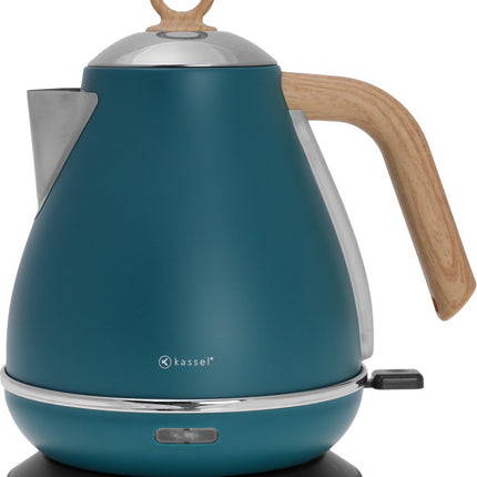 Kassel 93222 - Retro Waterkoker - 1,7L - RVS - Blauw