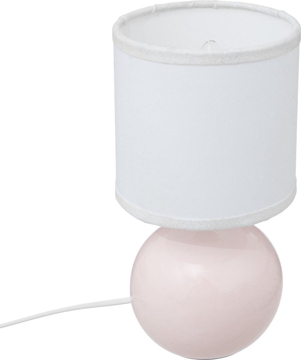 Atmosphera Kids Table Lamp Timéo spherical Ø13 x 25 cm - E14 not included - Pink