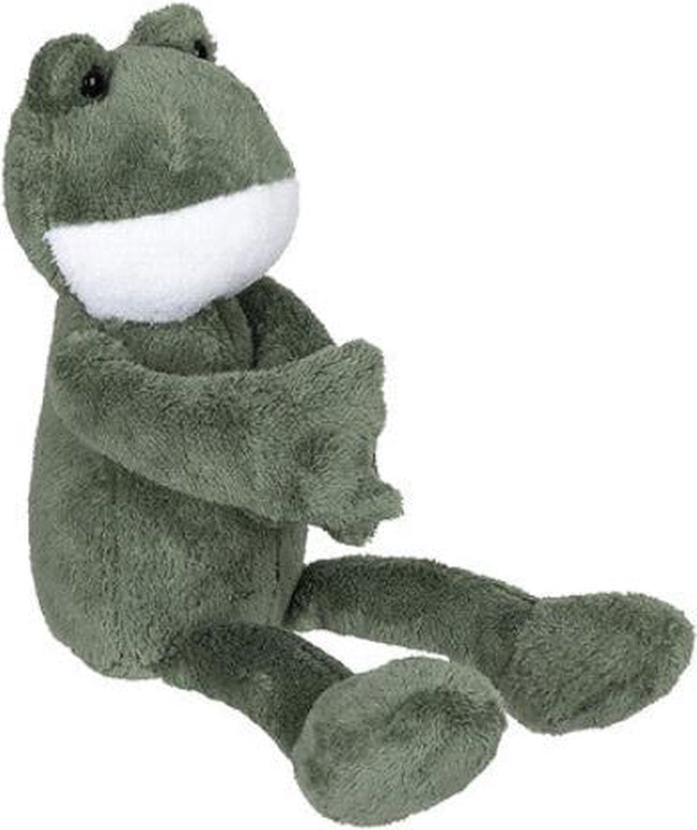 Atmosphera Kids kikkerknuffel Loes – groene pluche knuffel, 35 cm hoog