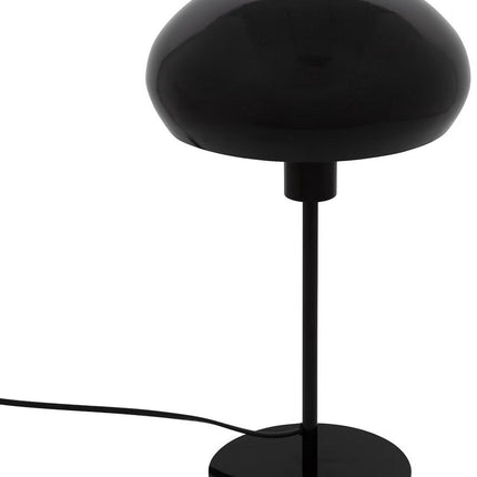 Atmosphera Savio Paddenstoel Tafellamp - Ø22xH38cm - Zwart