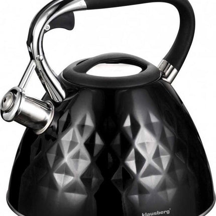 Klausberg 7455 - Fluitketel - Diamond - zwart - 2.7 liter