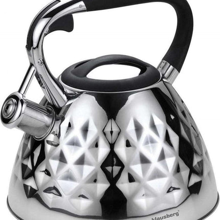 Klausberg 7413 - Fluitketel - Diamond zilver - 3 liter