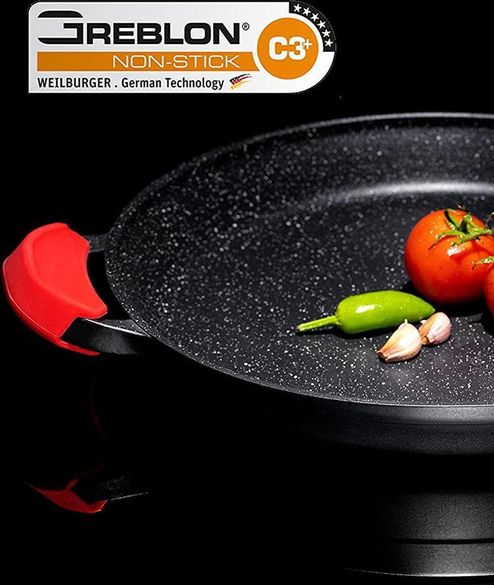 CUILINA paellapan 36 cm – Greblon-antiaanbaklaag met marmercoating, inductie – foto 6