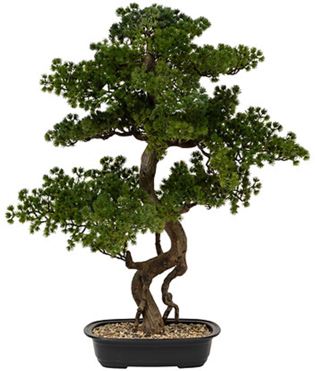 Atmosphera Bonsai-Baum - im Keramiktopf - 86 cm - Kunstpflanze - grün - Künstliche Pflanzen - Zierpflanzen - Japanischer Stil