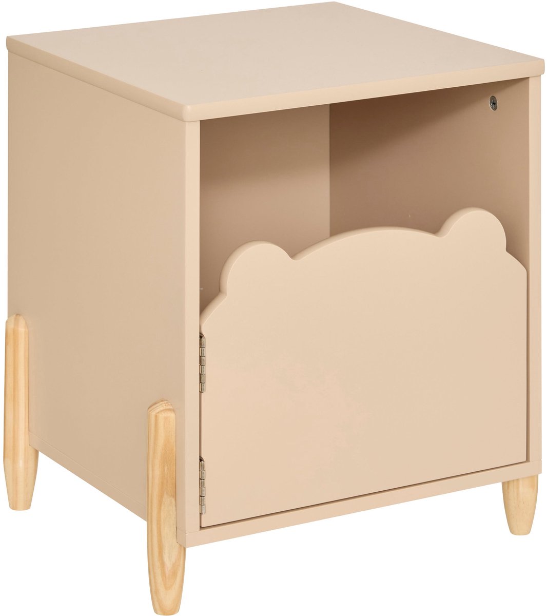Atmosphera Chevet avec porte - 36x33x40cm - Beige