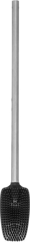 5Five WC- / toiletborstel met houder plat - RVS - polypropyleen siliconen kunststof - 53 cm