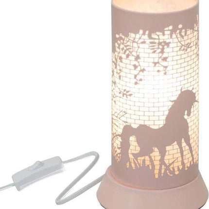 Metalen ronde lamp unicorn