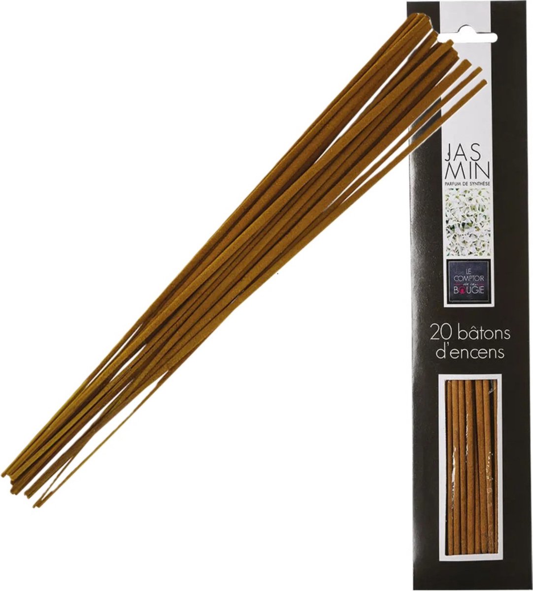Atmosphera Incense sticks in Jasmine scent - value pack - 20x sticks - 25 cm - Relaxing - Calming