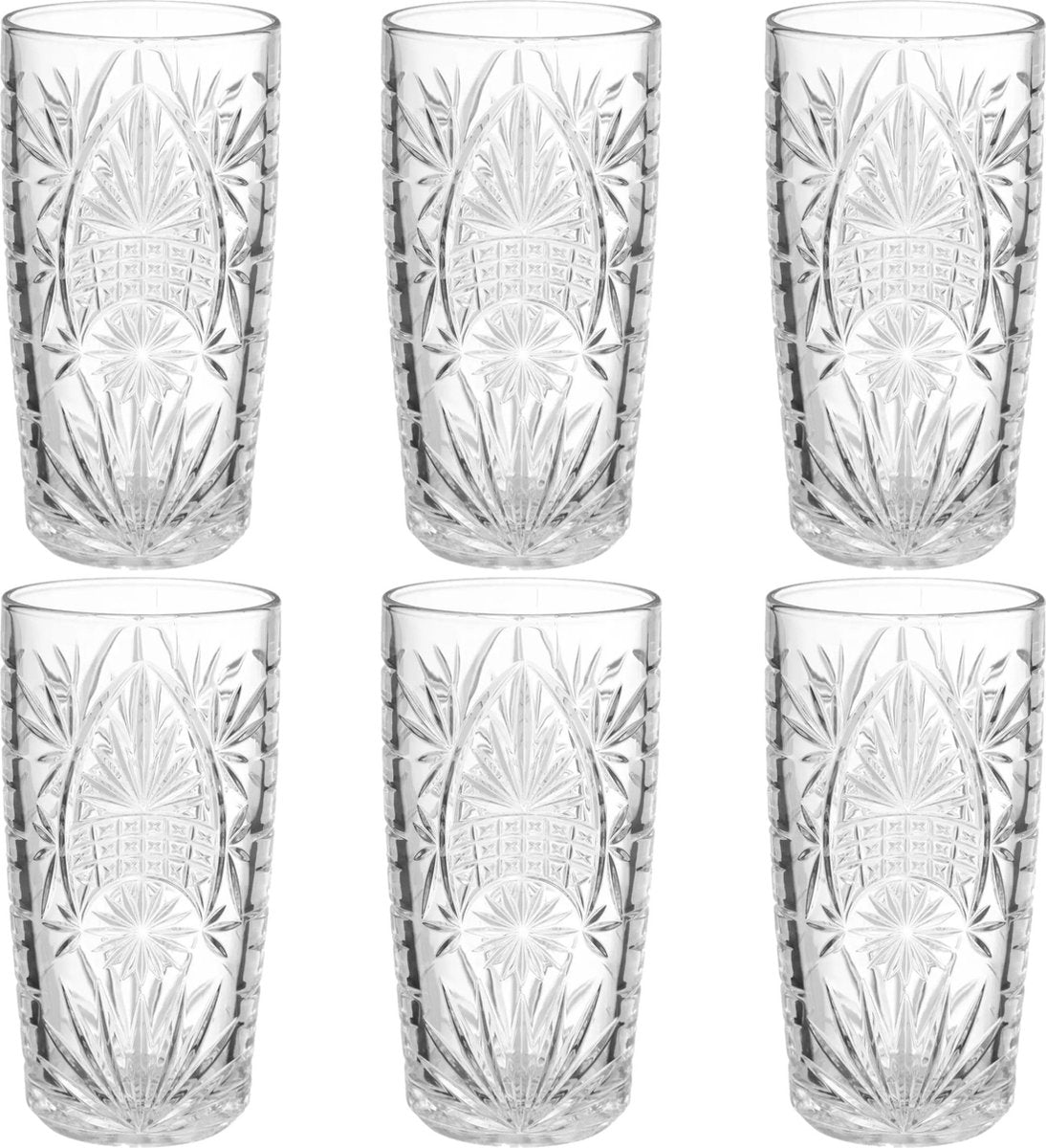 Secret de Gourmet longdrinkglazen Ayla – set van 6, 350 ml