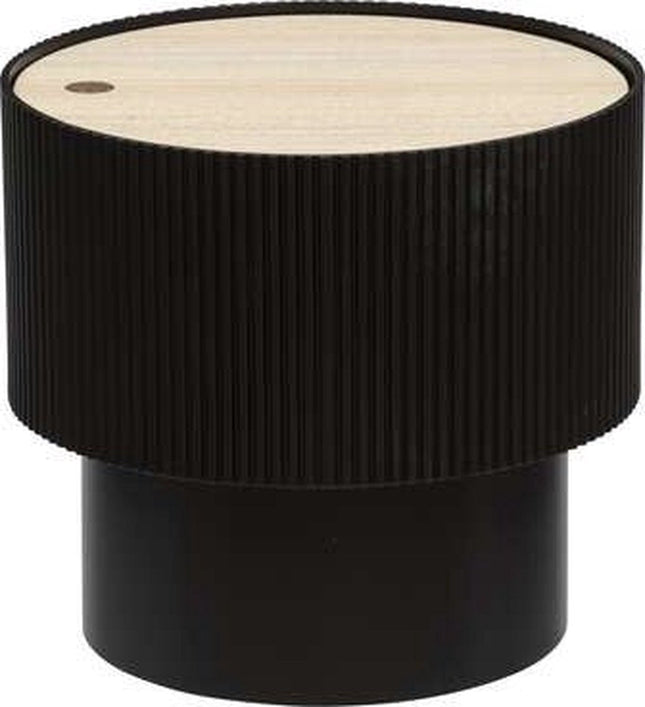 Atmosphera Tafel - Salontafel - Zwart - Bijzettafel - D38,5cm H35cm