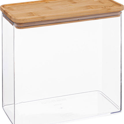 5Five - Keuken voorraadpot - Berlino - kunststof/bamboe - 1000 ml