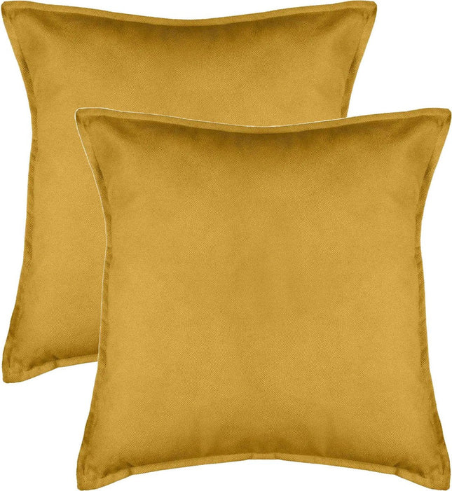 Atmosphera Bank/sierkussens Sophia - 2x stuks - 55 x 55 cm - polyester met rits