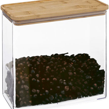 5Five - Keuken voorraadpot - Berlino - kunststof/bamboe - 3000 ml