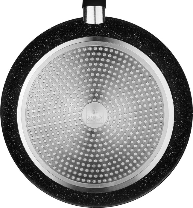 Secret de Gourmet - Koekenpan - Alle kookplaten/warmtebronnen geschikt - zwart - Dia 30 cm