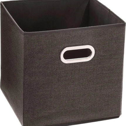 5Five Opbergmand/kastmand bruin - linnen - 29 liter - 31 x 31 x 31 cm - Opbergbox - Vakkenkast manden