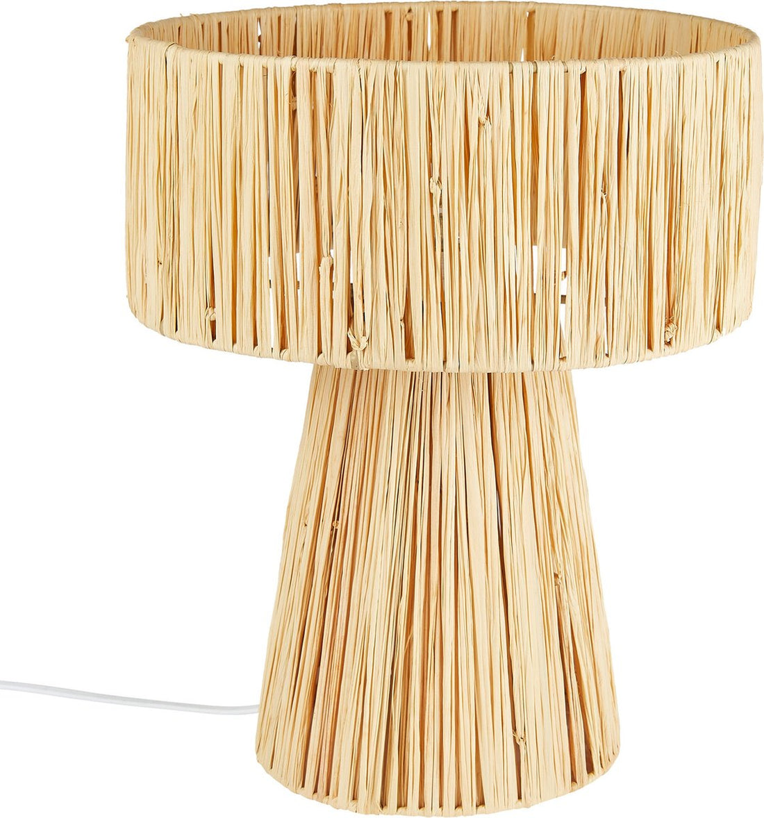 Atmosphera Raffia Table Lamp - Ø28xH34 cm - Beige