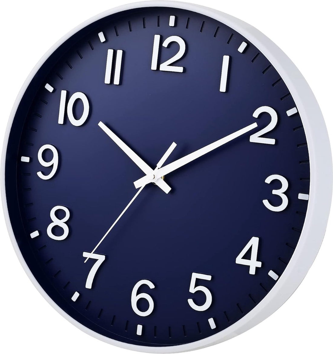 30 cm leise Wanduhr, schleichende Sekunde mit arabischen Ziffern, kein Ticken, zur Dekoration von Wohnzimmer, Küche, Büro, Schlafzimmer