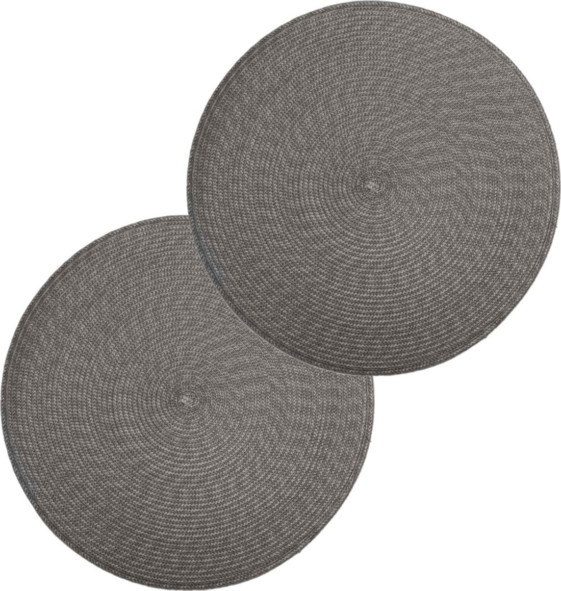 Secret de Gourmet ronde placemats grijs – set van 6, gevlochten, Ø 38 cm