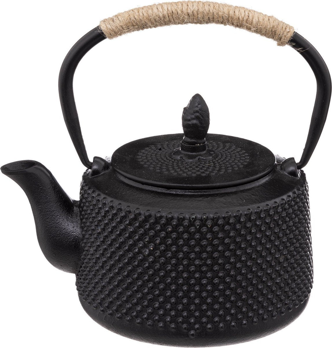 Secret de Gourmet gietijzeren theepot zwart – met theefilter, 1 liter