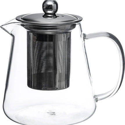 Secret de Gourmet - Theepot - glas/rvs - met filter - 800 ml