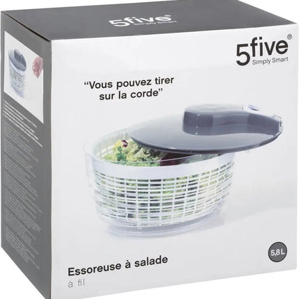 Slacentrifuge / slazwierder / sladroger kunststof 5,8 liter - Salade spinner