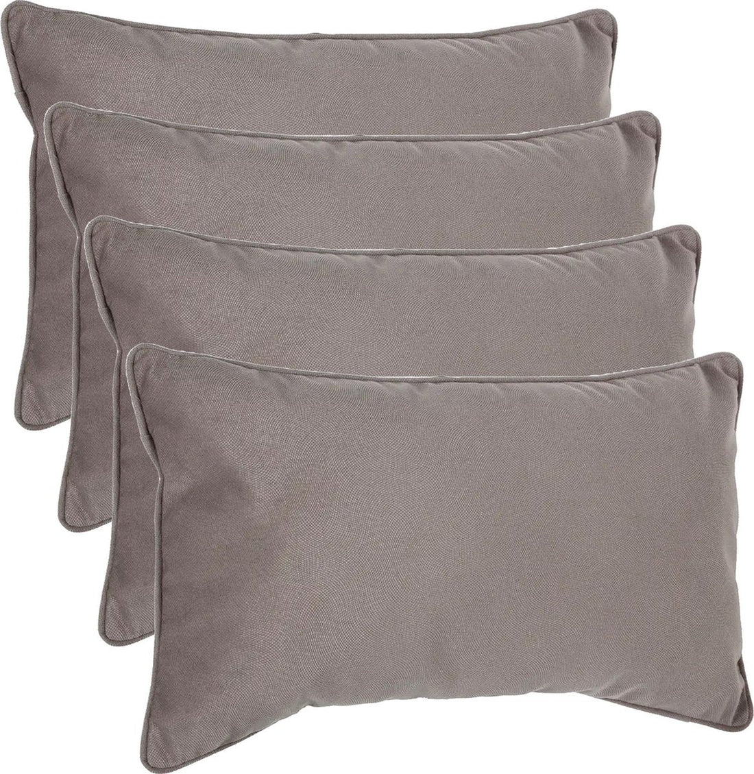 Atmosphera Bank-/Zierkissen Sophia – 4er-Set – 30 x 50 cm – Polyester mit Reißverschluss