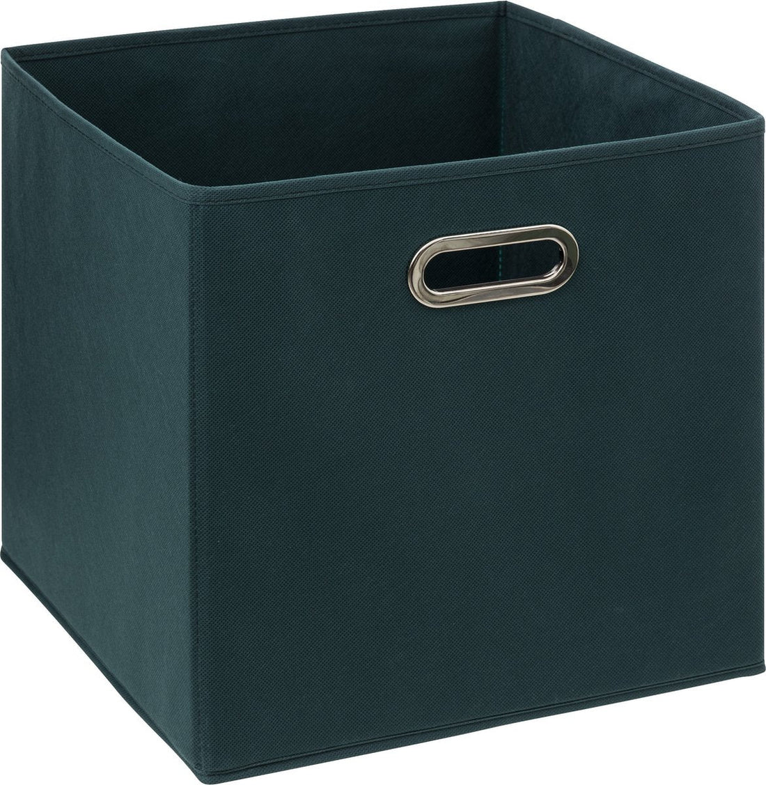 5Five Aufbewahrungskorb/Schrankkorb – Smaragdgrün – 31 x 31 x 31 cm – 29 Liter – Fächerkorb – Stoff mit verstärktem Boden – Faltbar