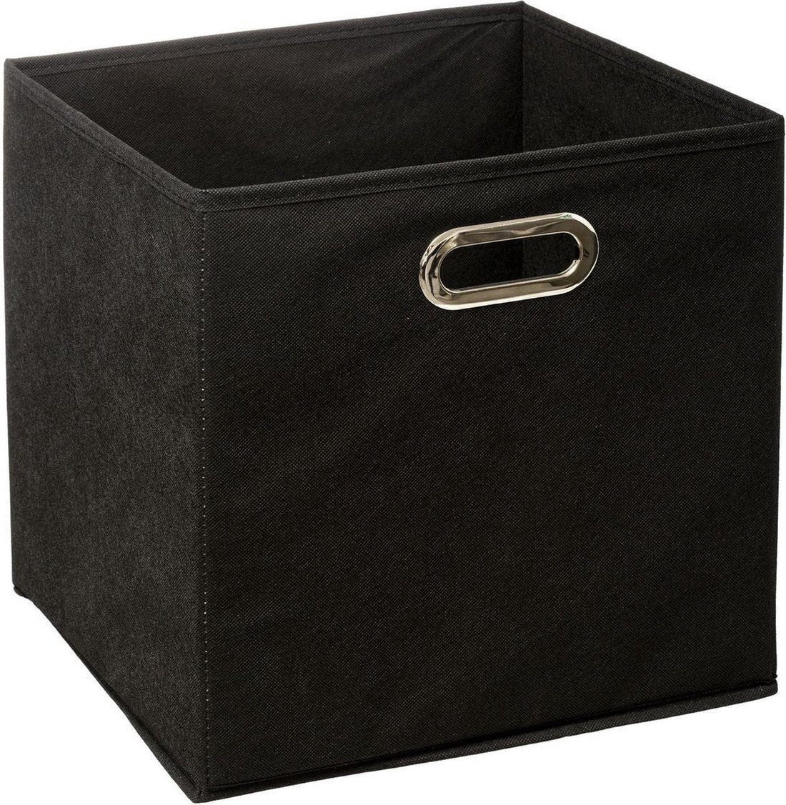 5Five Storage basket / cupboard basket black - linen - 29 liters - 31 x 31 x 31 cm - Storage box - Cube storage baskets