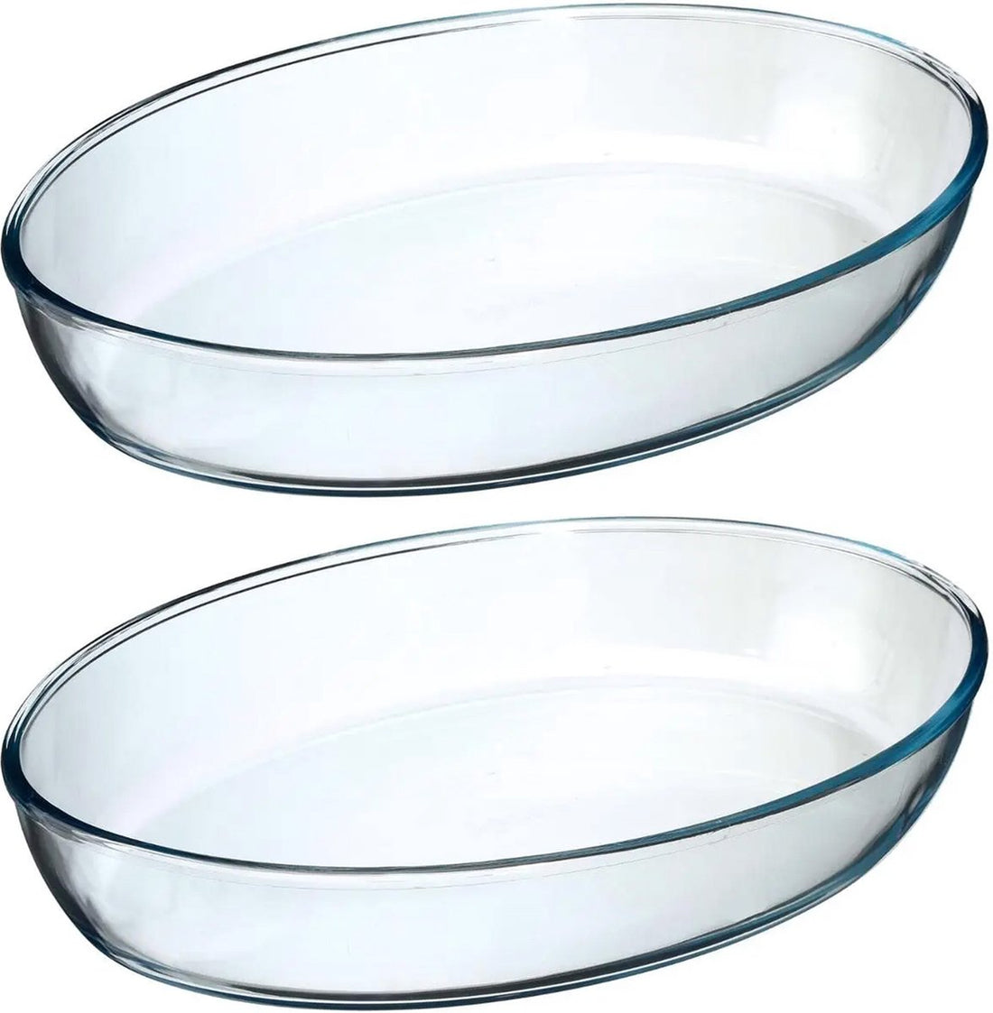 Secret de Gourmet Auflaufform oval – Glas – 35 x 25 cm – 2er-Set