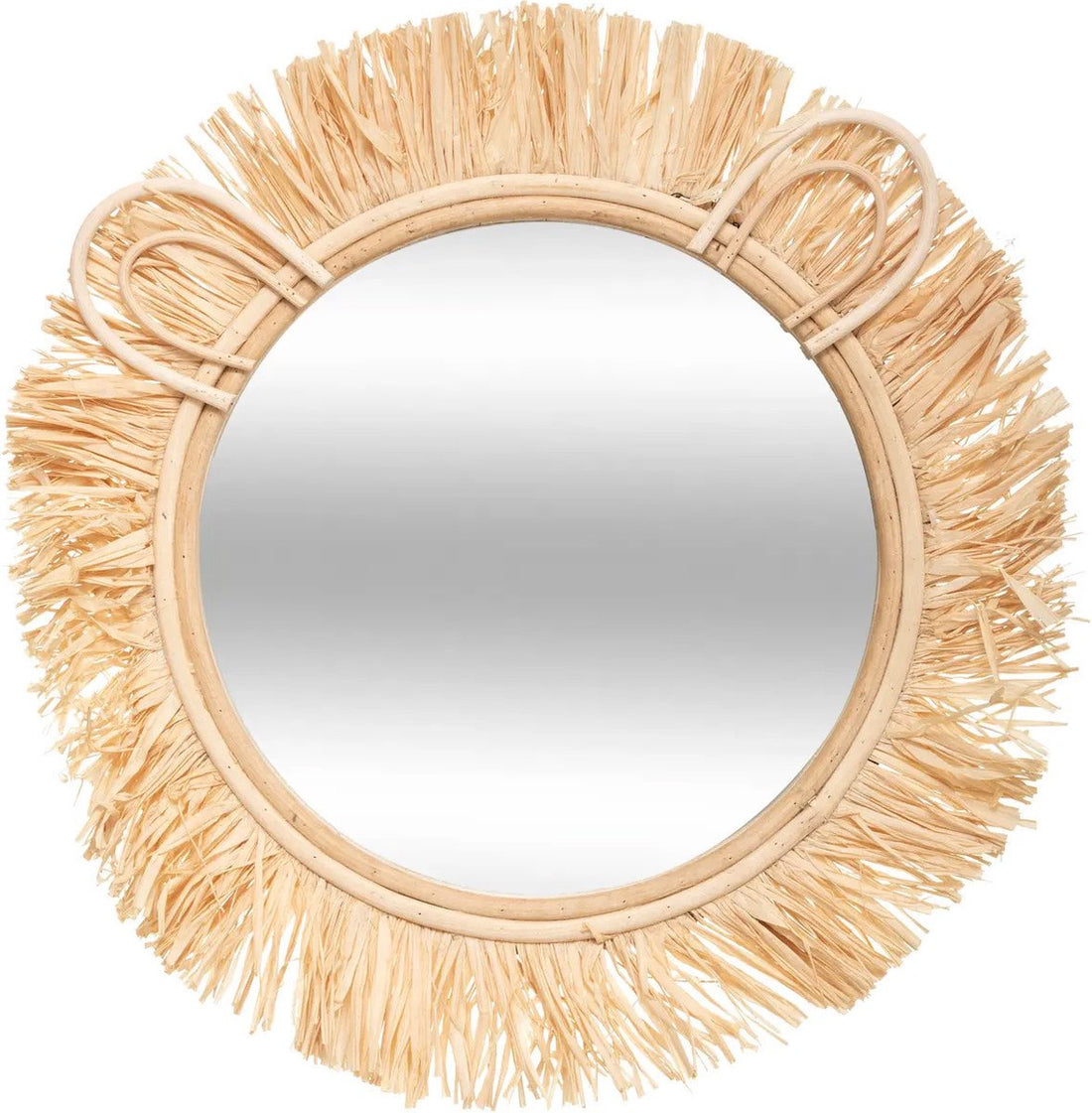 Atmosphera Wandspiegel - Safari - Rattan - Ø38 cm - Bohemian/Boho-Spiegel