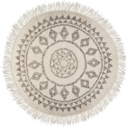 Atmosphera Tapijt rond 120 cm geometrische patronen - vloerkleed - vloerkleden -prachtig ronde tapijt - bohemien stijl