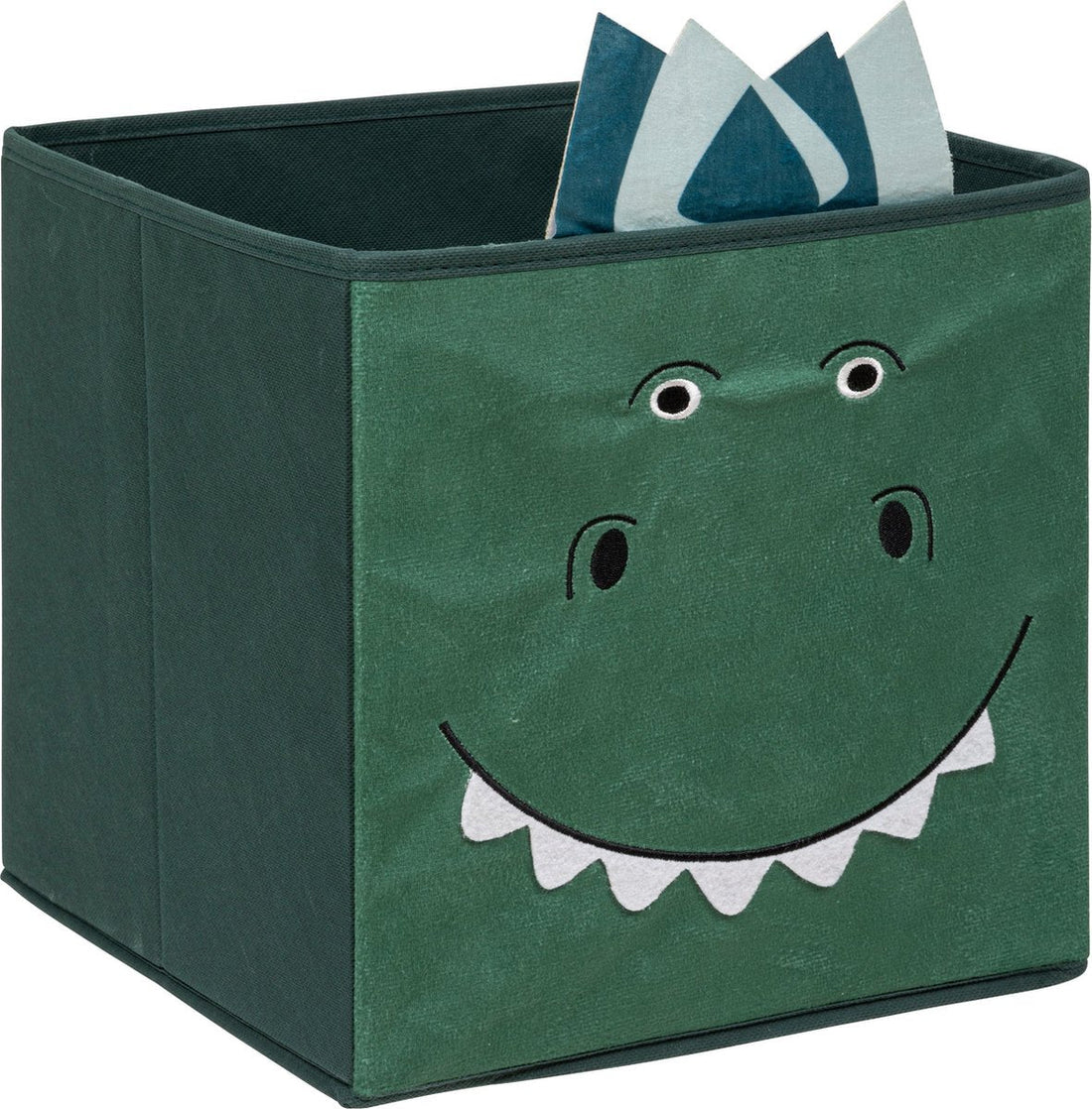 Atmosphera Kids Aufbewahrungsbox / Behälter quadratisch - Dino - 29 x 29 cm