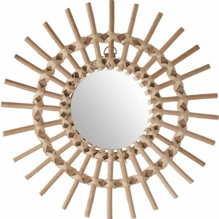 Spiegel Soleil - Rattan - D30 cm - Beige - Atmosphera createur d'interieur