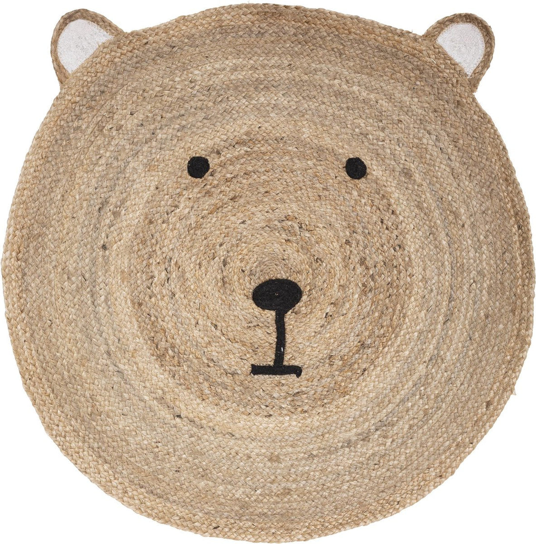 Atmosphera Kids jute vloerkleed beer – voor de kinderkamer, Ø 100 cm