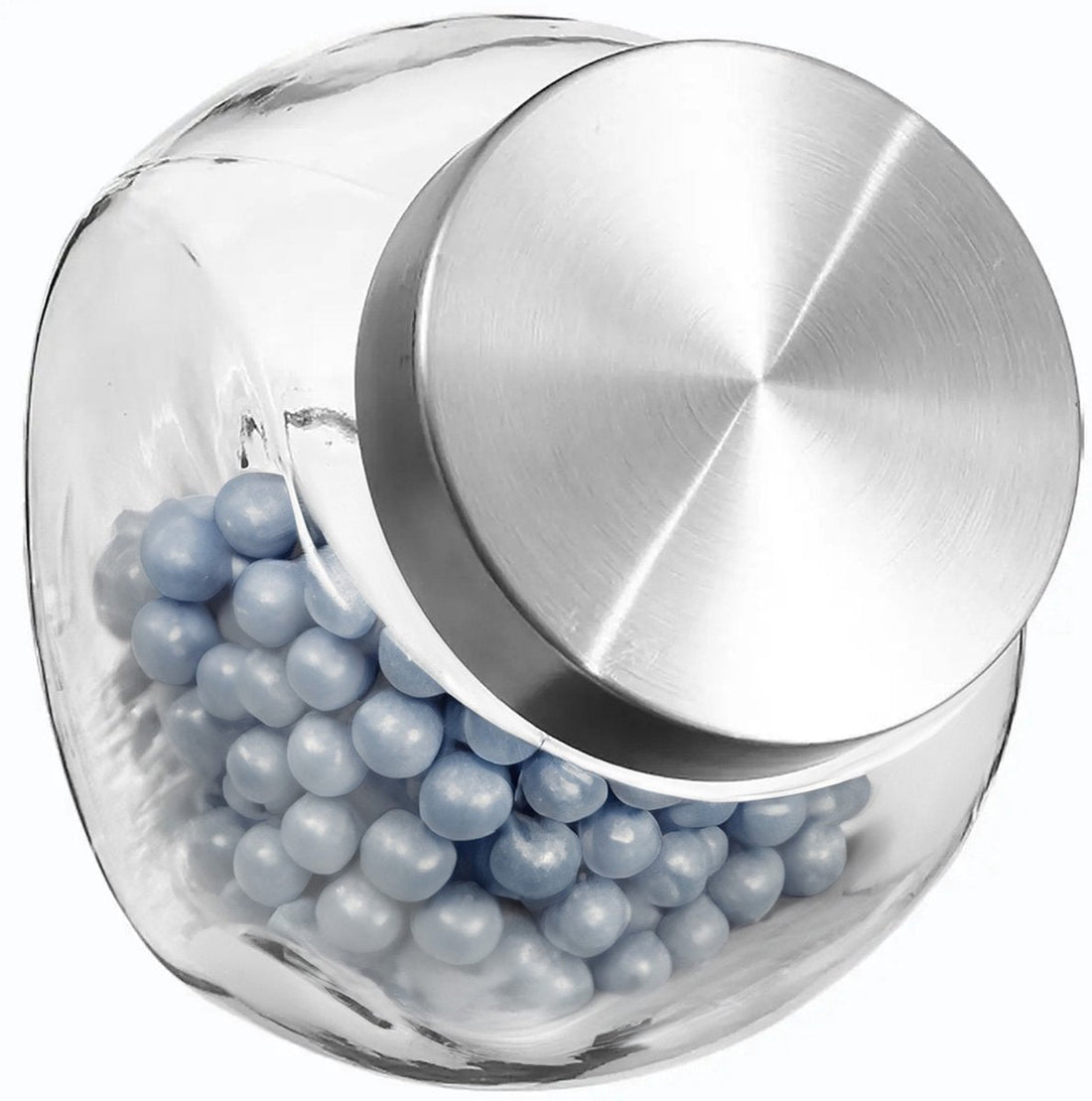 5Five Storage Jar with Stainless Steel Lid - 1.5L - glass - candy jar - food storage - airtight seal