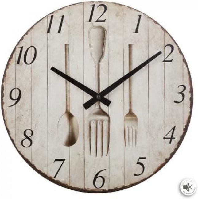 ANTIEKE KLOK - 28,8 cm - ijzer - 3-voudig geassorteerd - Wandklok - Kwaliteit Woonkamer Klok Industrieel - Landelijke wandklok - Keukenklok - Vintage Klok - Tafelklok - KlokRadio - Klokken - Klokje Klein - Grote Klok - Stevige Klok - Klok - Vintage -