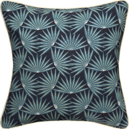 Sierkussen - Bedrukte Zijkant - Blauw - 40 Cm X 40 Cm