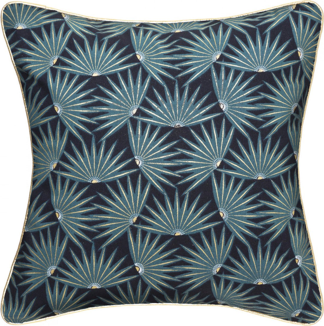 Zierkissen - Bedruckte Seite - Blau - 40 cm x 40 cm