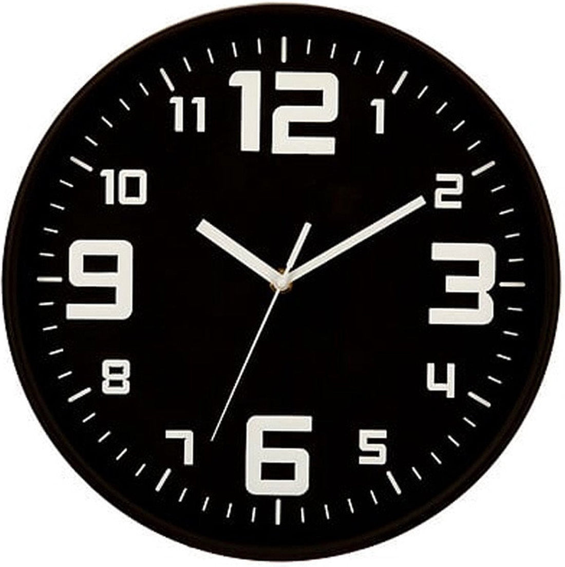 Atmosphera Elian moderne wandklok – zwart en wit, Ø 30 cm
