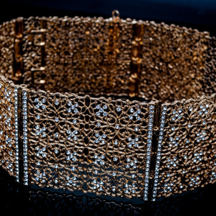 Gouden riem recht model medium