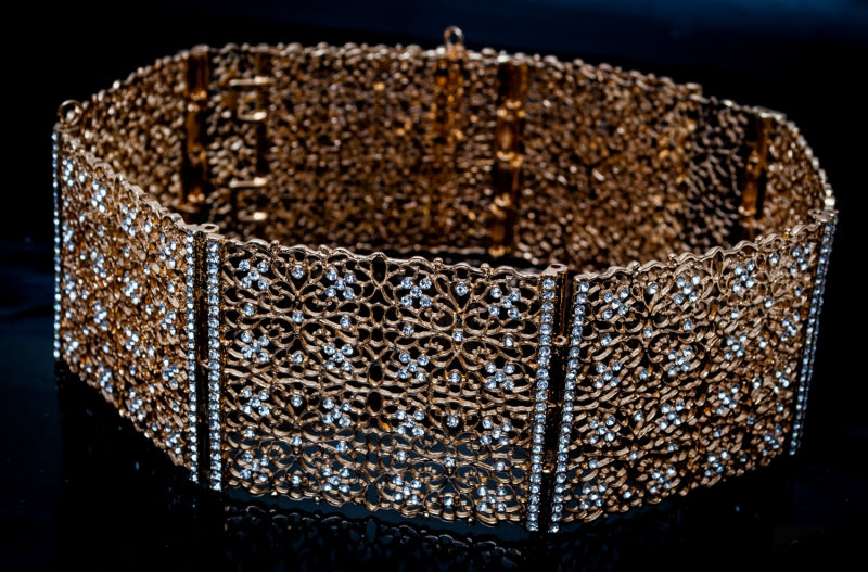 Gold belt straight model medium