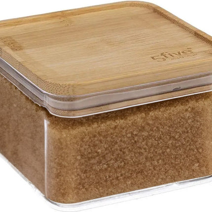 5Five - Keuken voorraadpot - Berlino - kunststof/bamboe - 500 ml