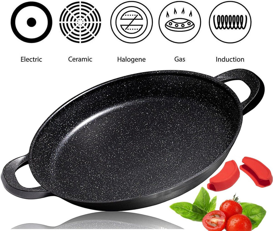 CUILINA paellapan 36 cm – Greblon-antiaanbaklaag met marmercoating, inductie – foto 2