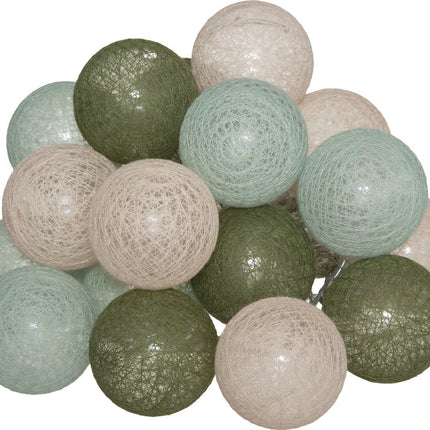 Atmosphera lichtslinger - 20 Verlichte Balletjes Ø6 cm - Multi Kleuren Mix - L435 cm