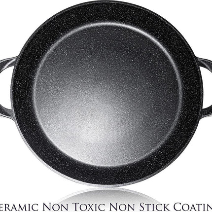 CUILINA Paella pan 40 cm– Marmer coating - voor Inductie en alle warmtebronnen